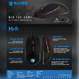 Sades Myth RGB Gaming Mouse - Nyari.id