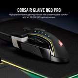 Corsair Glaive RGB PRO Gaming Mouse - Aluminum - Nyari.id