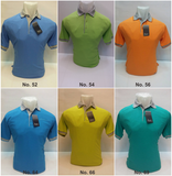 Kaos Polo Polos Andre Mitchel Lengan Pendek Kerah Abu - Nyari.id