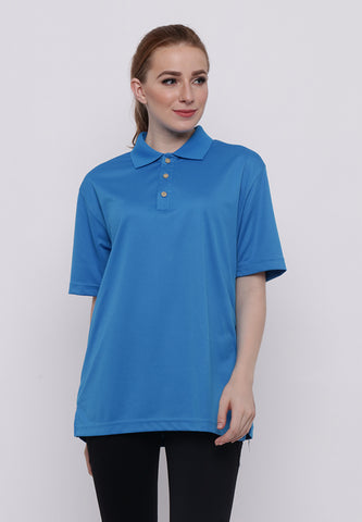 Hitscore Kaos Polo Shirt Short Sleeve Blue - Nyari.id