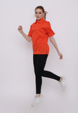 Hitscore Kaos Polo Shirt Short Sleeve Orange - Nyari.id