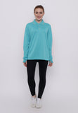 Hitscore Exclusive Kaos Polo Shirt Striped Collar Long Sleeve light Blue - Nyari.id