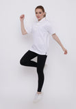 Hitscore Exclusive Kaos Polo Shirt Striped Collar Short Sleeve White - Nyari.id