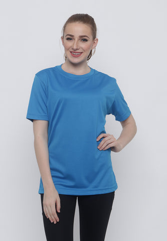 Hitscore Kaos Oblong T-Shirt Short Sleeve Blue - Nyari.id