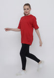Hitscore Kaos Oblong T-Shirt Short Sleeve Red - Nyari.id