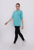 Hitscore Kaos Oblong T-Shirt Short Sleeve Light Blue - Nyari.id