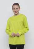 Hitscore Kaos Oblong T-Shirt Long Sleeve Light Green - Nyari.id