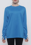 Hitscore Kaos Oblong T-Shirt Long Sleeve Blue - Nyari.id