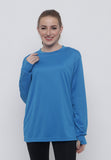 Hitscore Kaos Oblong T-Shirt Long Sleeve Blue - Nyari.id