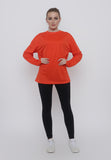 Hitscore Kaos Oblong T-Shirt Long Sleeve Orange - Nyari.id
