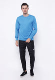 Hitscore Kaos Oblong T-Shirt Long Sleeve Blue - Nyari.id