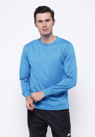 Hitscore Kaos Oblong T-Shirt Long Sleeve Blue - Nyari.id