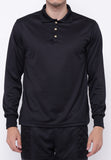 Hitscore Kaos Polo Shirt Long Sleeve Black - Nyari.id