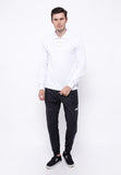 Hitscore Kaos Polo Shirt Long Sleeve White - Nyari.id