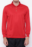 Hitscore Kaos Polo Shirt Long Sleeve Red - Nyari.id