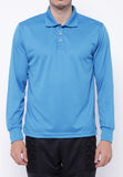 Hitscore Kaos Polo Shirt  Long Sleeve Blue - Nyari.id