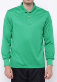 Hitscore Kaos Polo Shirt Long Sleeve Green - Nyari.id