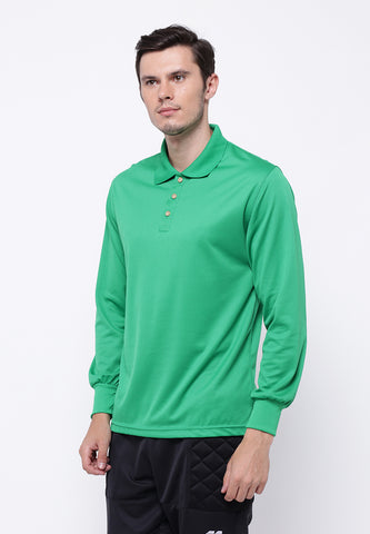 Hitscore Kaos Polo Shirt Long Sleeve Green - Nyari.id