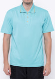 Hitscore Exclusive Kaos Polo Shirt Striped Collar Short Sleeve Light Blue - Nyari.id