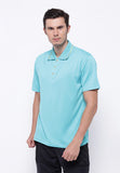 Hitscore Exclusive Kaos Polo Shirt Striped Collar Short Sleeve Light Blue - Nyari.id