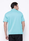 Hitscore Exclusive Kaos Polo Shirt Striped Collar Short Sleeve Light Blue - Nyari.id