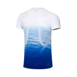 Baju Jersey Badminton L Wave Logo Emboss