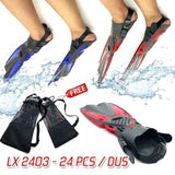 Swimming fin kaki katak Diving snorkeling banyak ukuran bonus Tas - Nyari.id