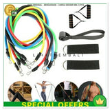 Resistance Band Set Isi 5 Warna Fitness Gym Yoga Pilates latih Otot