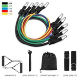 Resistance Band Set Isi 5 Warna Fitness Gym Yoga Pilates latih Otot