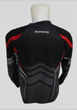 Baju Sepeda Downhill Shimano Hitam Abu List Merah