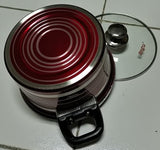 Panci Stainless Steel Tutup Kaca Rosh Saucepot Red Sea