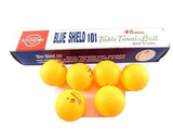 Bola pingpong/bola tenis meja Blue SHIELD 101 isi 6 KUNING 40 MM - Nyari.id