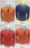 Kaos Polo Polos Andre Mitchel Lengan Panjang Kerah Abu - Nyari.id