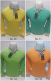 Kaos Polo Polos Andre Mitchel Lengan Panjang Kerah Abu - Nyari.id