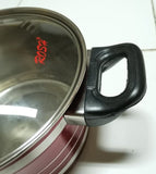 Panci Stainless Steel Tutup Kaca Rosh Saucepot Red Sea