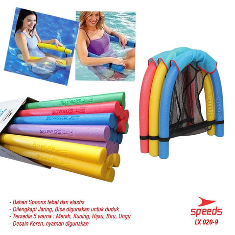 Flotador Pelampung Renang / Stik Renang / Pool Noodle / Alat Bantu Renang + JARING DUDUKAN - Nyari.id