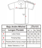 Kaos Polo Polos Andre Mitchel Lengan Pendek Kerah Abu - Nyari.id