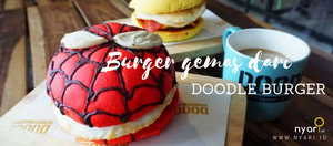 Burger Gemas dari Doodle Burger, Yogyakarta