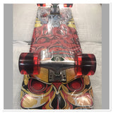 Skateboard Maple Kayu Karet Lampu Roda PU