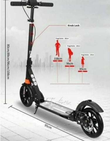 Urban Scooter untuk Anak Dewasa Rem Tangan Import Original