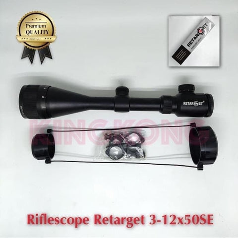 Teleskop Teropong Rifflescope RETARGET 3-12X50SE
