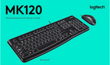 Logitech Keyboard dan Mouse Original MK120