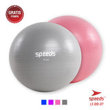 SPEEDS Anti Burst Gym Ball 75cm LX019-7 Tebal Ori Bonus Hand Pump - Nyari.id