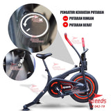 Sepeda Statis Platinum Spinning Air Bike Home Fitness Speeds LX 042-19