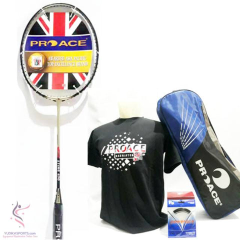 Raket Badminton Pro Ace Sting 690 Bonus Tas Kaos Pasang Senar