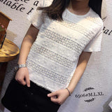 Kaos Fashion Wanita Ala Korea - Alyss Full Lace 6506 - Nyari.id