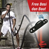 Battle Rope 9 Meter Speeds/Tali fitness Battling Ropes GYM 024-5 - Nyari.id