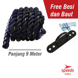 Battle Rope 9 Meter Speeds/Tali fitness Battling Ropes GYM 024-5 - Nyari.id