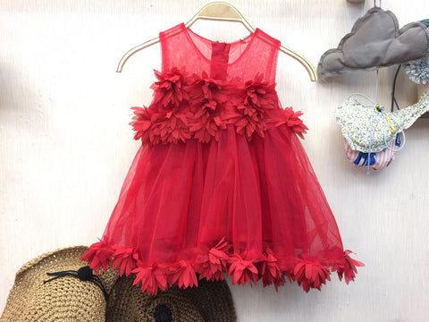 Dress Flower - Red - Nyari.id