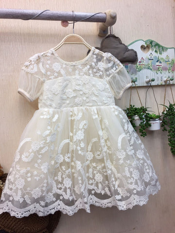 Dress Flower - White - Nyari.id